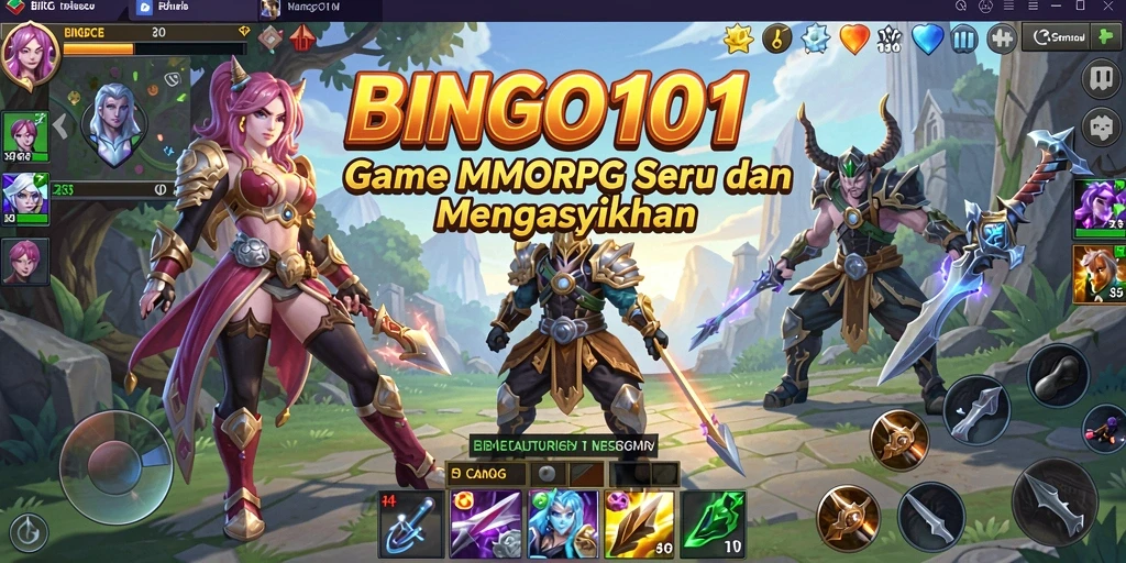 Tampilan gameplay BINGO101 yang seru dan menantang.