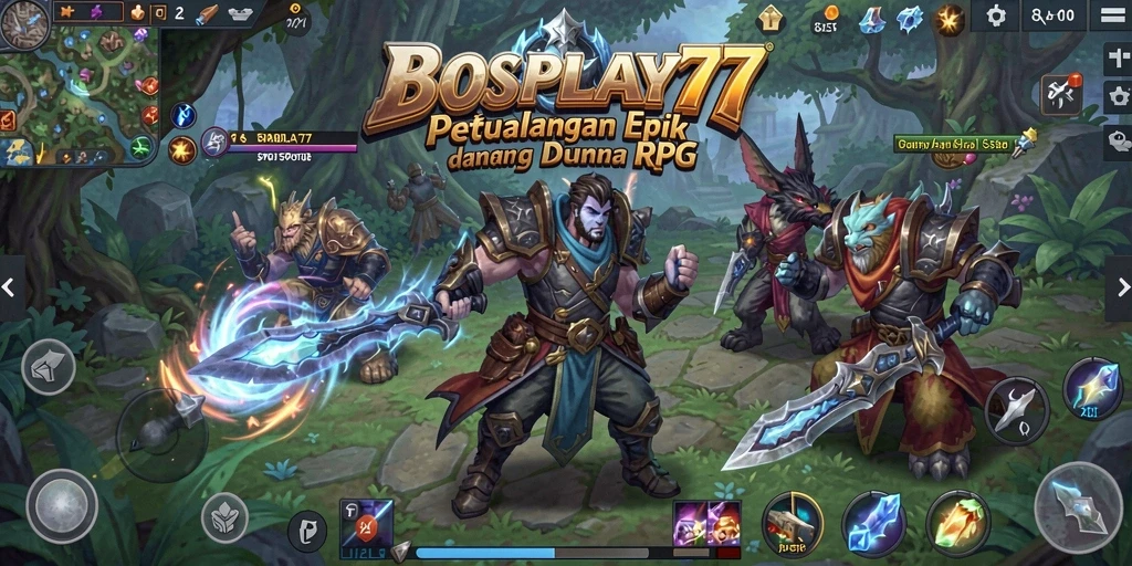 Tampilan menarik gameplay RPG dengan pertarungan mendebarkan.