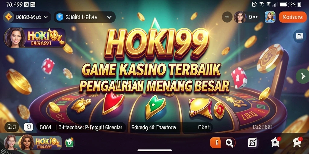 Screenshot utama HOKI99 menampilkan gameplay Kasino yang menarik dan interaktif.