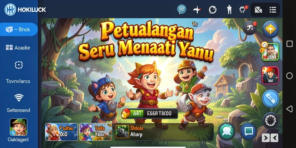 Screenshot gameplay HOKILUCK menampilkan petualangan seru dan tantangan mendebarkan.