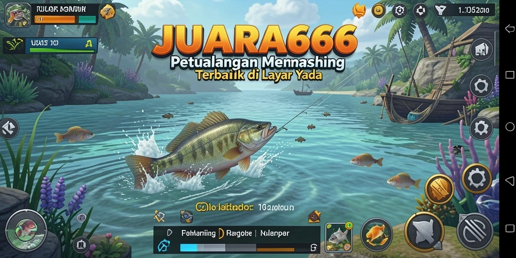 Screenshot JUARA666 menampilkan pengalaman memancing yang menyenangkan.