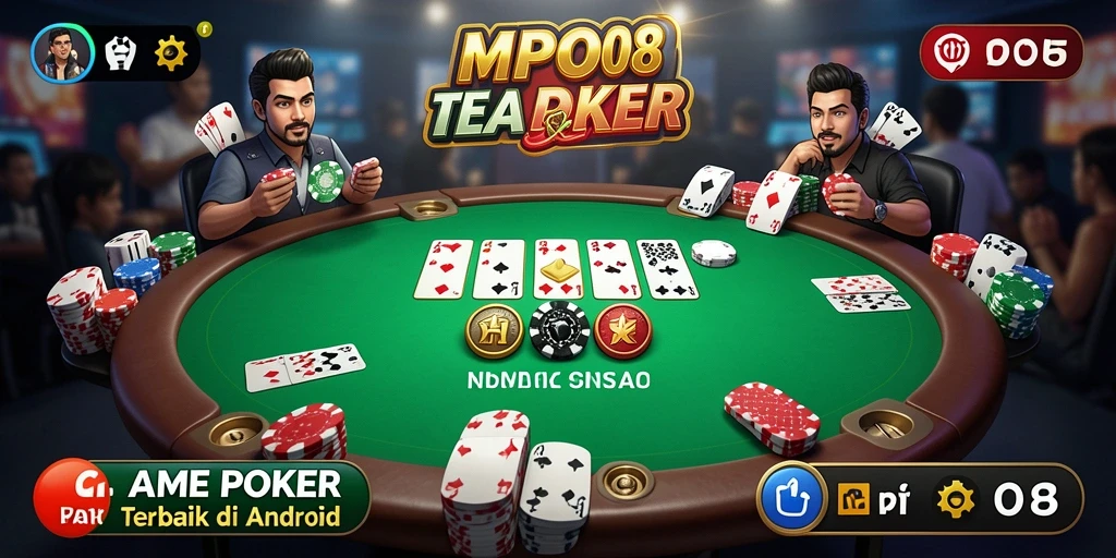 Tampilan gameplay poker seru dan mendebarkan di MPO08.
