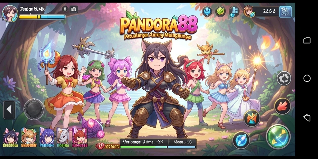 Tampilan menarik dari gameplay PANDORA88 dengan karakter Anime yang menawan.