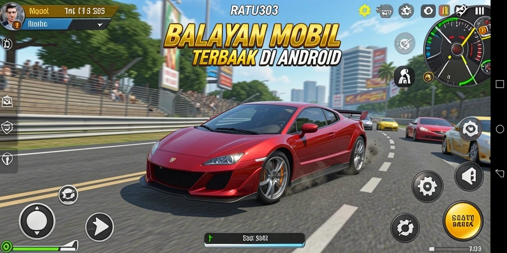 Gameplay seru dalam balapan mobil yang menegangkan di RATU303.