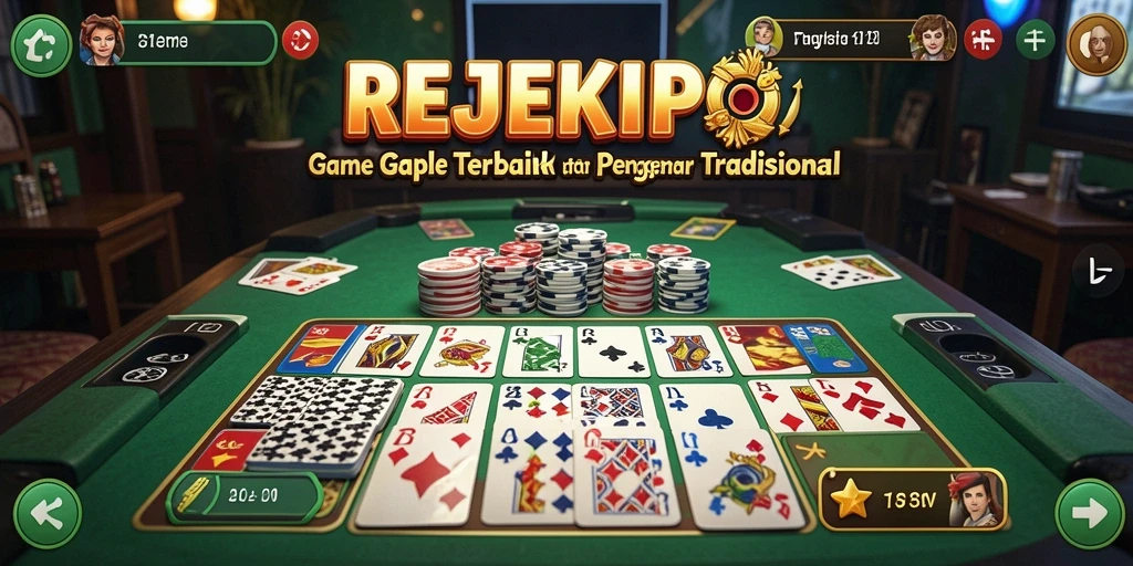 Screenshot gameplay Gaple yang seru dan interaktif di REJEKIPOP.