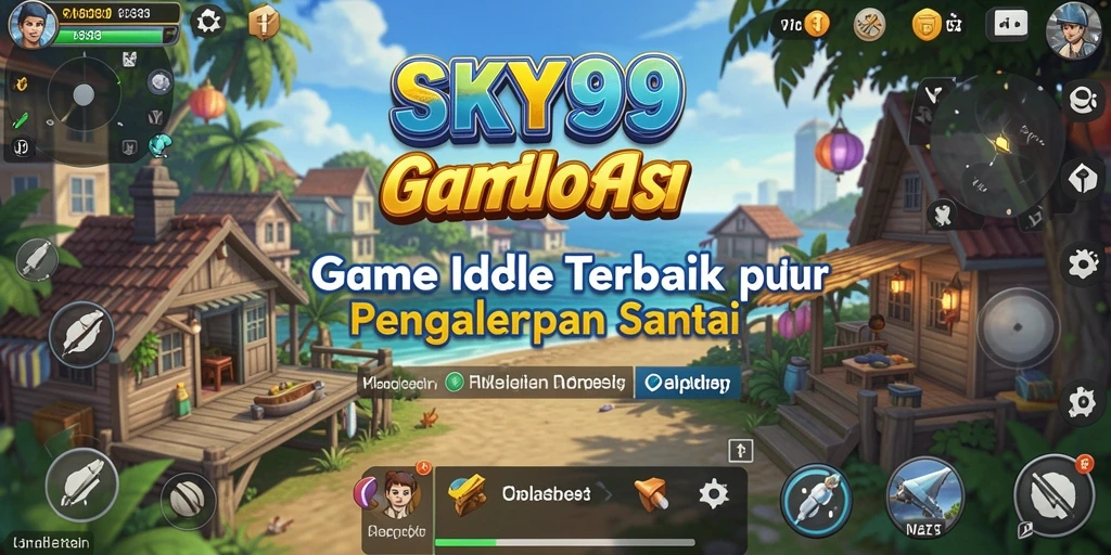 Tampilan gameplay <strong>SKY99</strong> yang sederhana dan menarik saat bermain Idle.